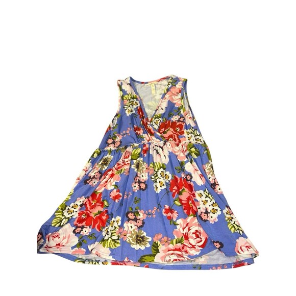 Matilda‎ Jane Tunic Tank Sleeveless Top M  Modal Floral Feminine Garden - Picture 1 of 5